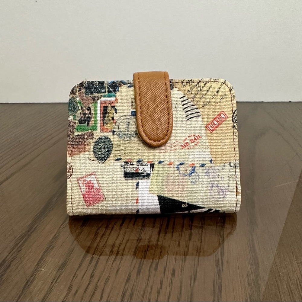 Air Mail Stamp Pattern Wallet